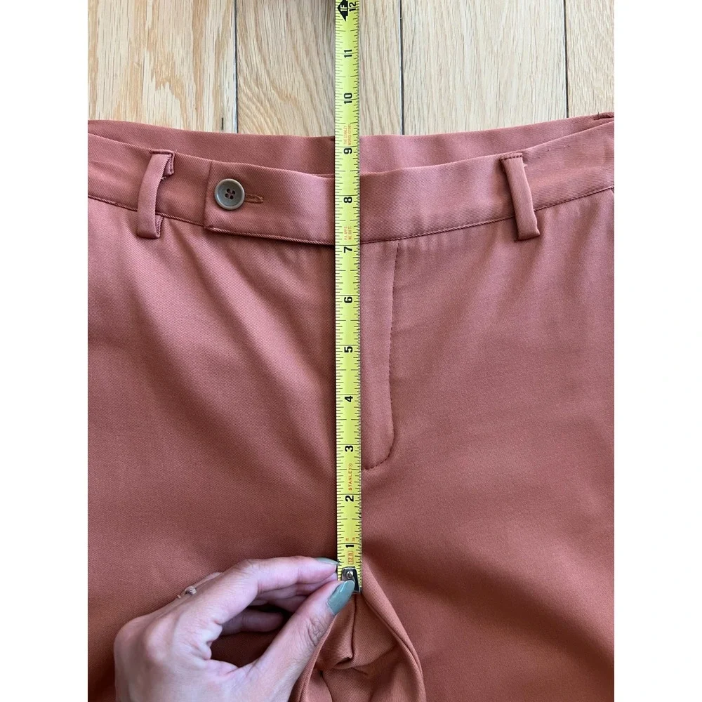 VTG Y2K Fuzzi Italy Women's Low Rise Straight Leg Trouser Pants Rust Brown US S